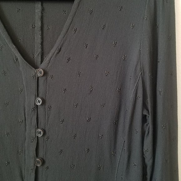 Johnny Was Jade/Gray Boho Top - Picture 3 of 15